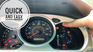 Quick and Easy Maintenance Light Reset: 2007 Toyota Highlander