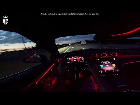 Mercedes CLE 200 Night Drive POV - German Autobahn