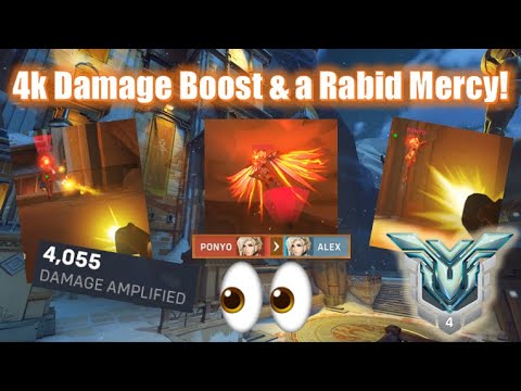 4k Damage Boost & a Rabid Mercy! 👀 - Season 7 - Mercy Overwatch