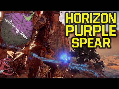 Horizon Zero Dawn Tips  - How to get the PURPLE SPEAR (Horizon Zero Dawn gameplay PS4 pro)
