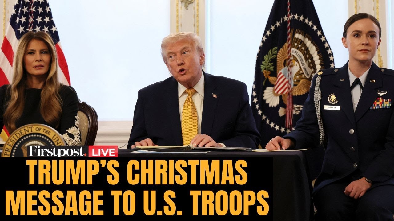 LIVE: Trump Calls US Service Members on Christmas Eve | Christmas Celebration in US | N18G