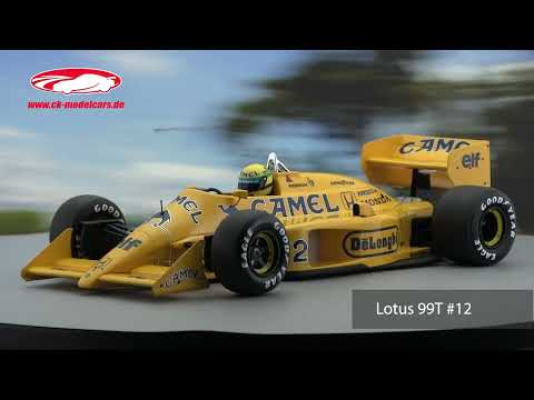 Minichamps 1:12 Ayrton Senna Lotus 99T #12 勝者 モナコ GP 式 1