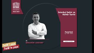 İstanbul Şehir ve Kültür Tarihi - Birinci Ders