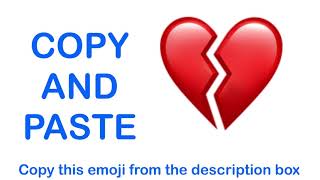 Broken Heart EMOJI ( APPLE ) - COPY and PASTE EMOJIS 💔