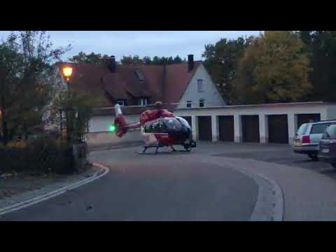 Absicherung Start Rettungshubschrauber Feuerwehr Bubenreuth