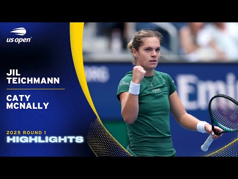 Jil Teichmann vs. Caty McNally Highlights | 2025 US Open Round 1