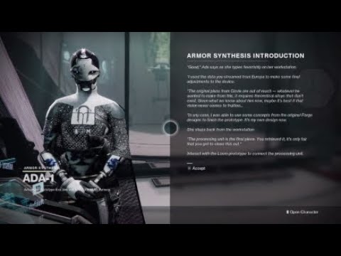 Armor Synthesis Introduction | The Loom | Season of the Splicer