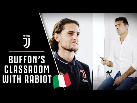 Gianluigi Buffon puts Adrien Rabiot’s Italian knowledge to the test | Buffon's Classroom!  😂🇮🇹