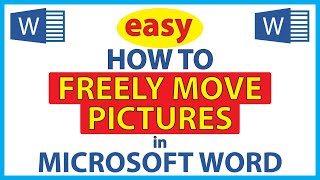 Microsoft Word How To Freely Move A Picture Anywhere You Want On A Word Document | 365 | *2024