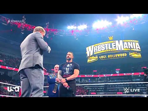 Roman Reigns and Cody Rhodes exchange heated war of words on Road to WrestleMania — WWE Raw 3/20/23