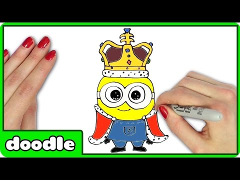 How To Draw King Bob The Minion Drawing Tutorial by...