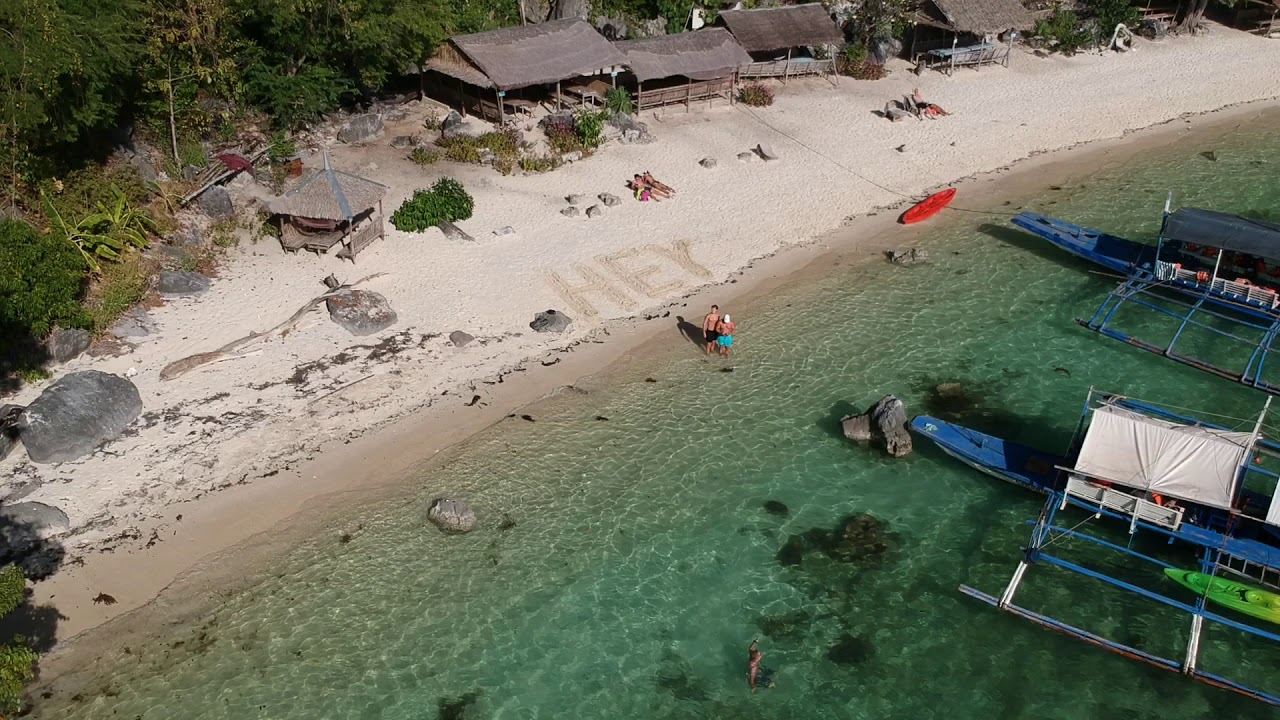 Behold the captivating aerial panorama of Atwayan Beach.