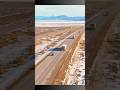 Freeway in Utah, road across Utah desert 🇺🇸 #utah #freeway #highway  #interstate #truck #shorts