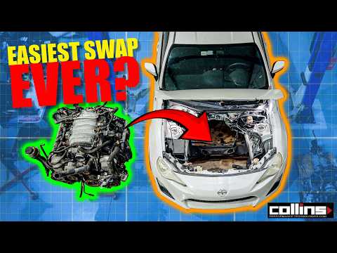 3UZ-FE V8 swap into an FRS using the stock 6-speed trans, Video Series! Part 1 engine removal