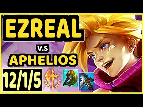 KAMI (EZREAL) vs APHELIOS - 12/1/5 KDA BOTTOM ADC GAMEPLAY - BR Ranked GRANDMASTER