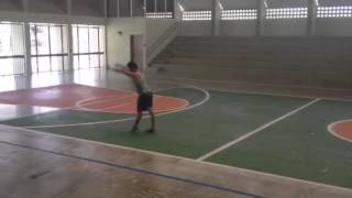 Baton Twirling - X Strut Practice.