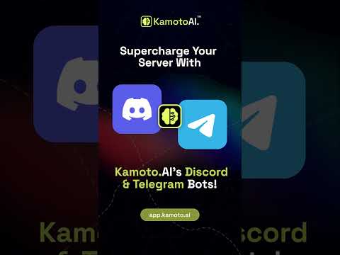 HERE'S YOUR ENGAGEMENT BOOST'S SECRET!  Kamoto.AI's Discord and Telegram bots are here