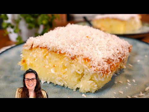 Sem farinha de trigo e sem leite fiz o bolo mais fofo | Bolo toalha felpuda molhadinho