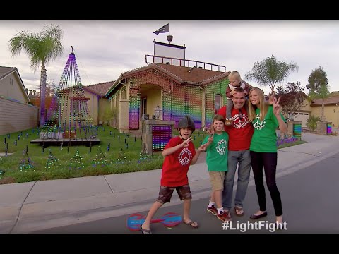 ABC's Great Christmas Light Fight Promo - Peace Family Light Show