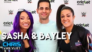 Sasha Banks &amp; Bayley on winning the tag titles, WrestleMania, beating Ronda Rousey