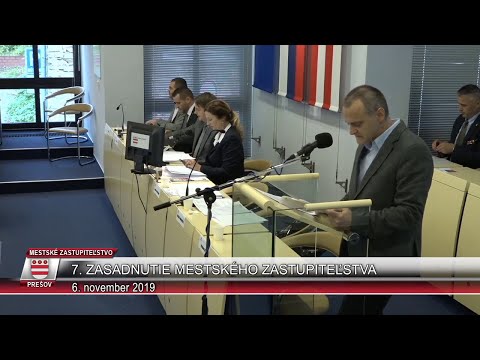 7. zasadnutie MsZ Prešov