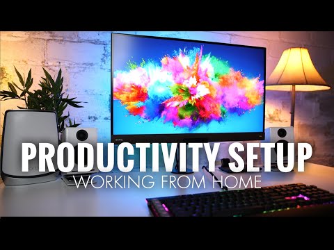 Work From Home MINIMALISTIC Productivity Setup!