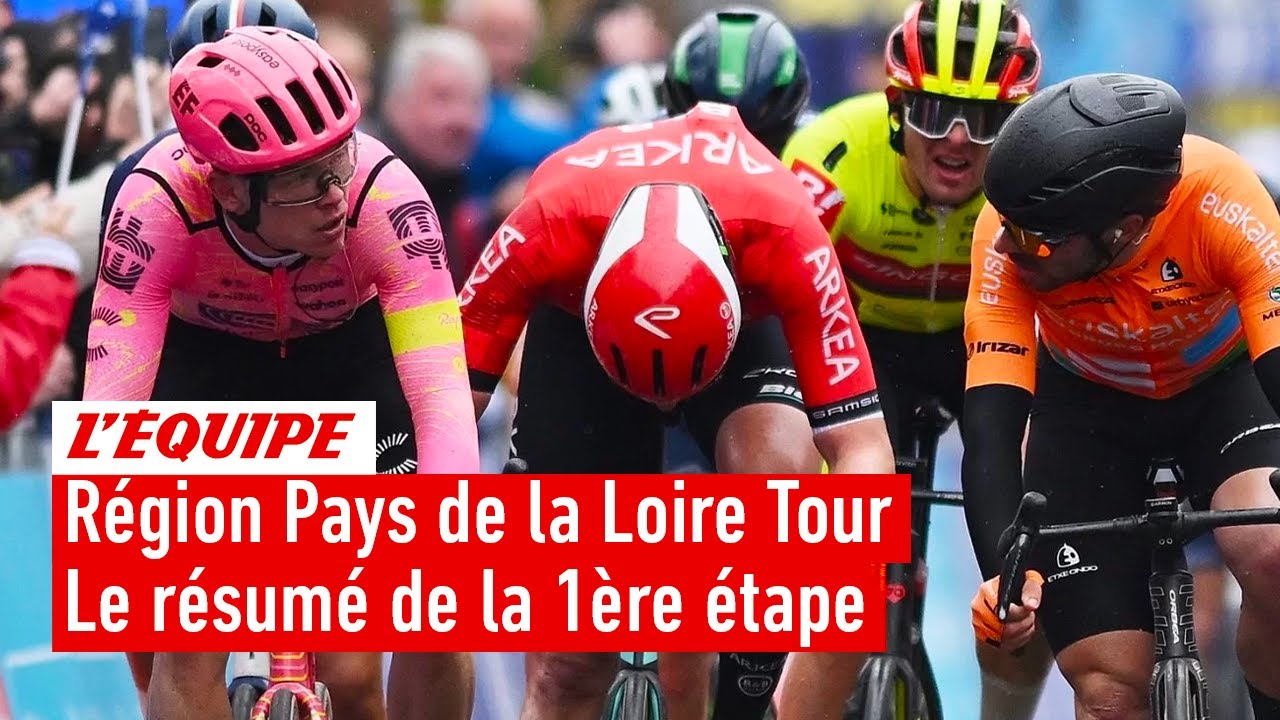 Le résumé de la 1ère étape - Cyclisme - Région Pays de la Loire Tour