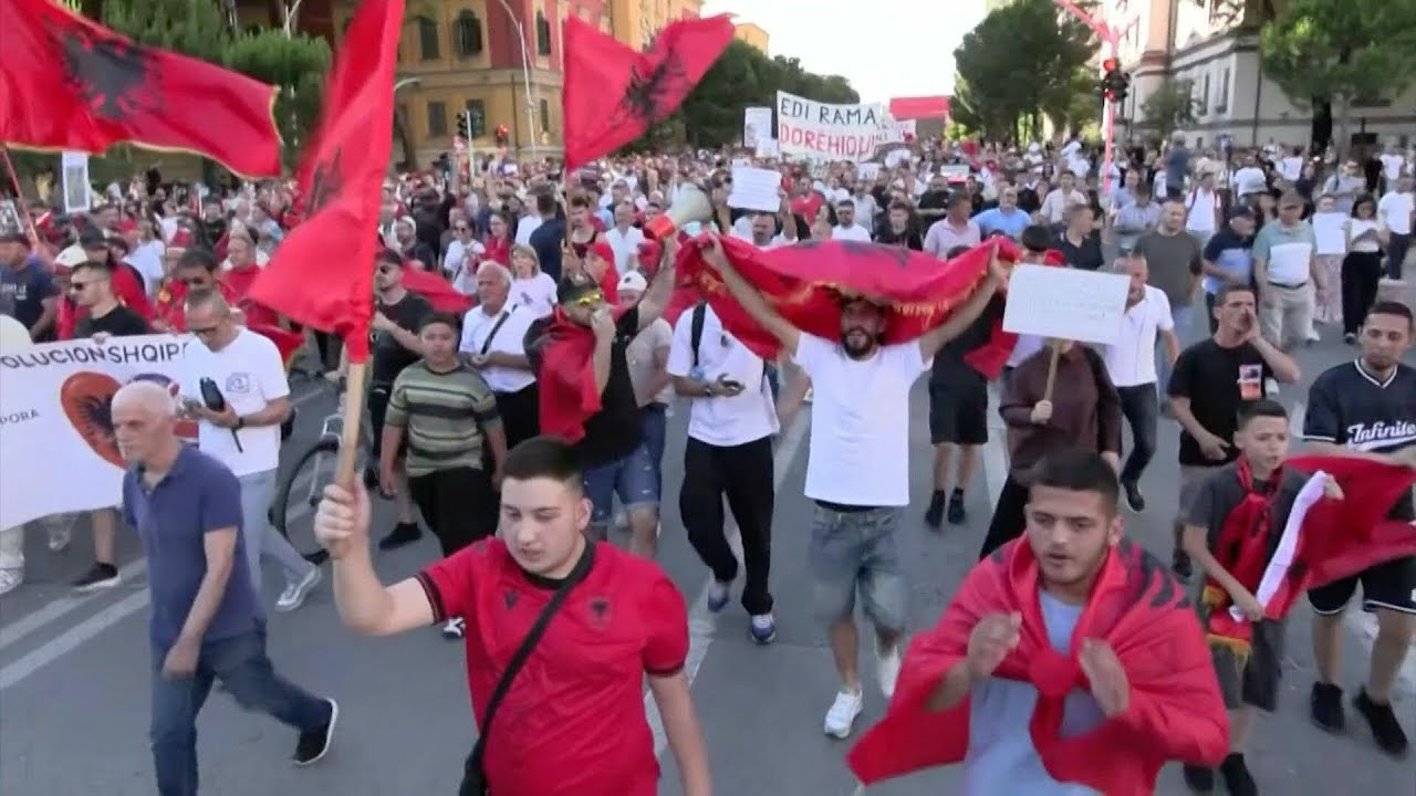 Video | New protest in Tirana against a real estate project linked to Trump | AFP