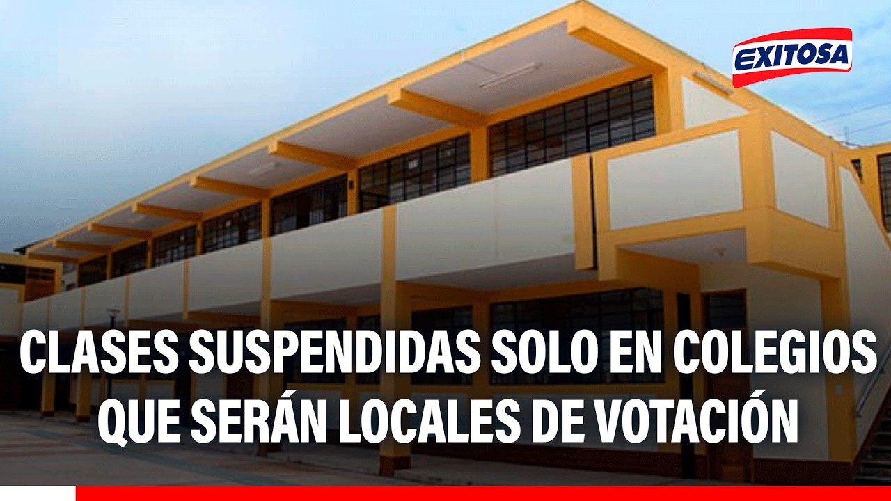 🔴🔵 Luis Quintanilla: Clases suspendidas solo en colegios que serán locales de votación
