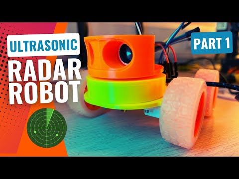 YouTube Thumbnail for Build your own Ultrasonic Radar Robot - Part 1