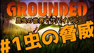 【Grounded :グランデッド】#1 昆虫の世界で生存を目指すミクロサイズ・サバイバルゲーム　女性実況【Steam】
