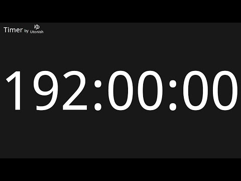 192 Hour Countdown Timer