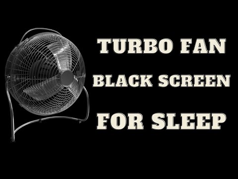 BEST FAN NOISE Turbo Fan with BLACK SCREEN | SLEEP FAST