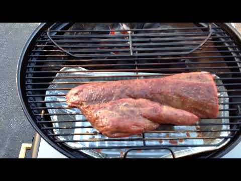 Weber Charcoal Kettle Grill Beef Tenderloin Smoked and...