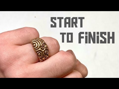 Casting a Ring From Scratch #bronze #metal #metalwork