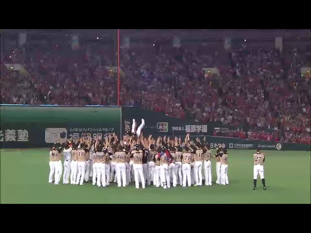 【CS Final】ファイターズ稲葉、金子誠 両チームから胴上げ!! 2014/10/20 H-F