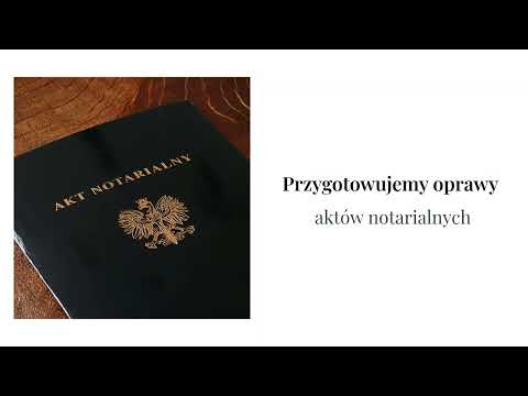 Introligatorstwo IJK Oprawa dokumentów dla notariuszy - video