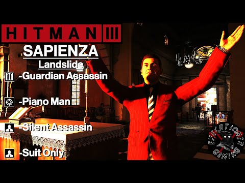 Hitman 3: Sapienza - Landslide - Guardian Assassin, Piano Man, Silent Assassin, Suit Only