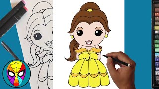🌟 Learn to Draw Princess Belle: Tips and Techniques for Beginners 🌟