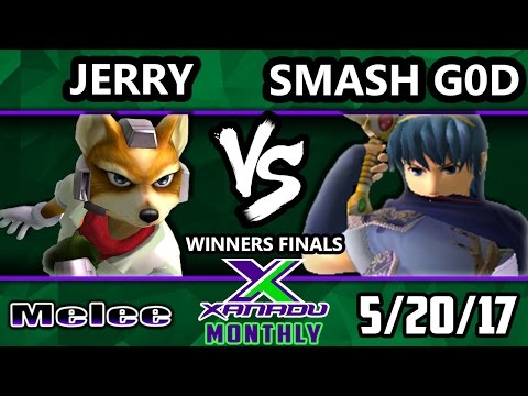S@X Maylee Monthly - Jerry (Fox) Vs. Smash GoD (Marth) SSBM Winners Finals - Smash Melee
