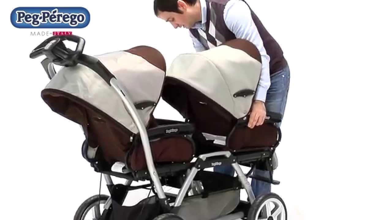 Poussette jumelle DUETTE SW de PEG PEREGO