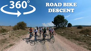Road Bike Descent | First Person Virtual Cycling in VR 360 Video
