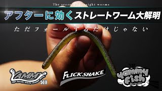 【バス釣り】JACKALLの精鋭ストレートワームが大集合！アフターに効くストレートワーム大解明/水野浩聡/村上祥悟