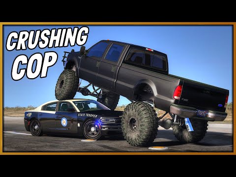 GTA 5 Roleplay - Crushing Cops in 'HUGE' Lifted Truck | RedlineRP #843