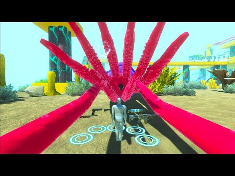 FPS AVATAR VS OCTOPUS EXTREME UNDER WATER DEATH RUN - Animal Revolt Battle Simulator