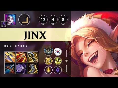 Jinx ADC vs Draven - KR Challenger Patch 25.08