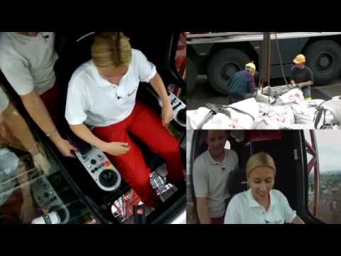 Sara machts: Mobil-Baukranführerin