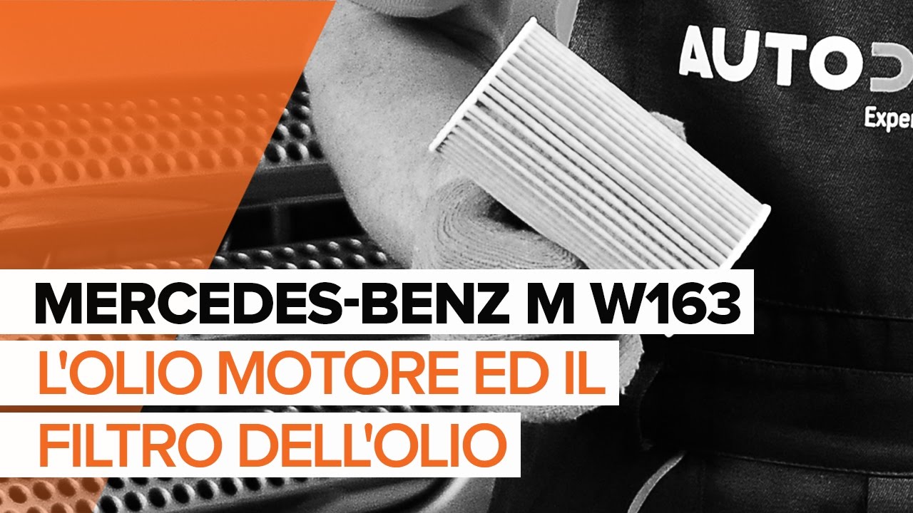 Come cambiare olio motore e filtro su Mercedes ML W163 - Guida alla sostituzione