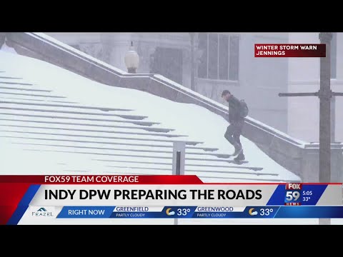 Indy DPW preparing roads for snow, tough commute