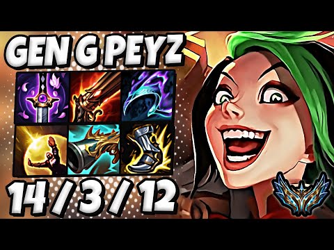Jinx vs Ezreal ADC [ Gen G Peyz ] Patch 14.18 Korea Challenger ✅